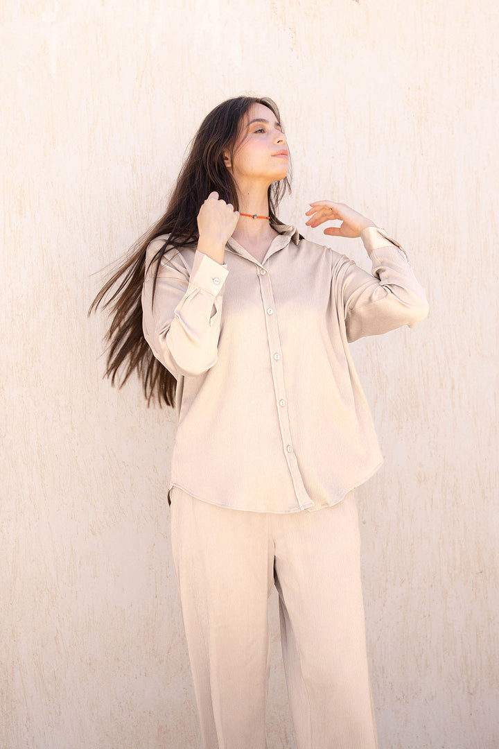 Beige Stain Shirt