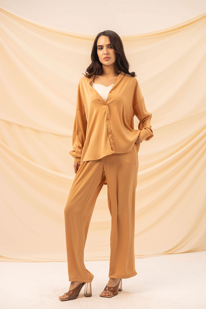 Camel Stain Comfort Pants