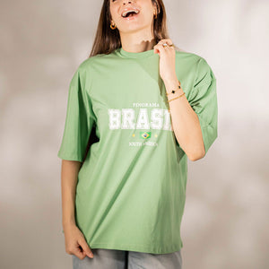 MintGreen Oversize Printed T-shirt