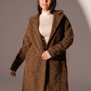 Brown Coat With Belt