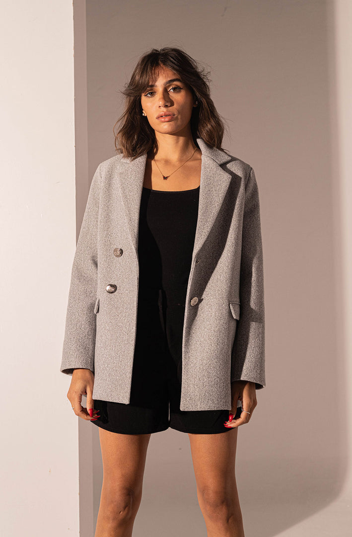 Grey Winter Formal Blazer