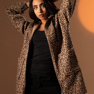 Brown Leo Pard Jacket