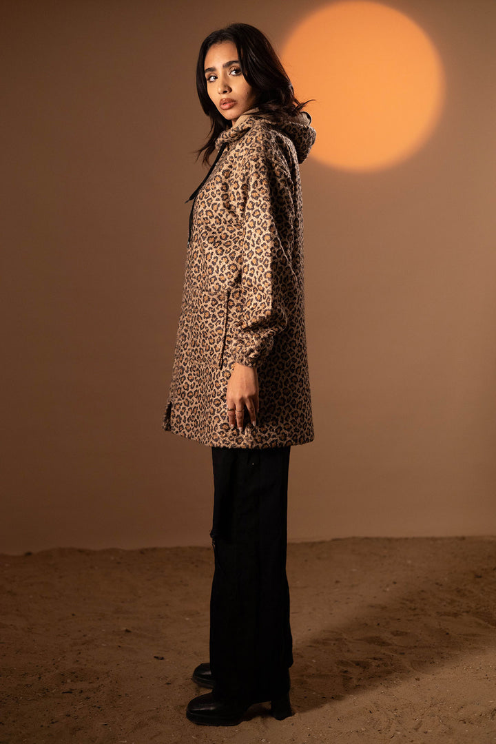 Brown Leo Pard Jacket