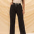 Black Wide Leg Tied Pants