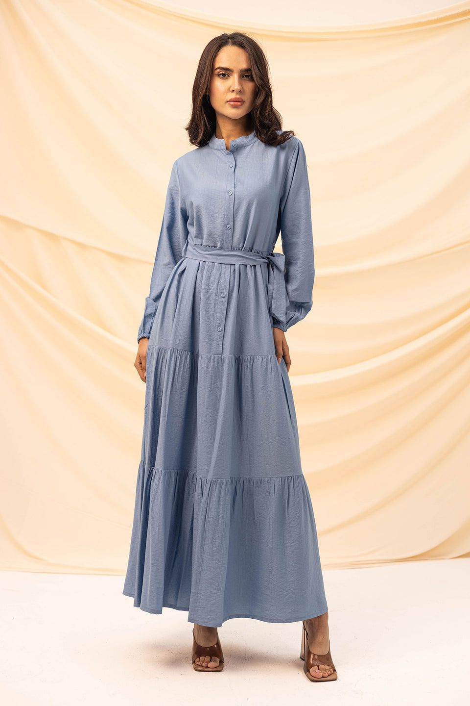 Blue Comfort Linen Dress