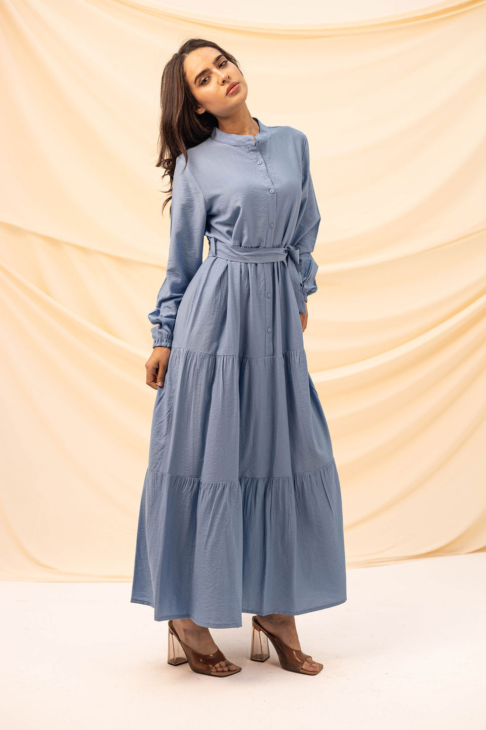 Blue Comfort Linen Dress