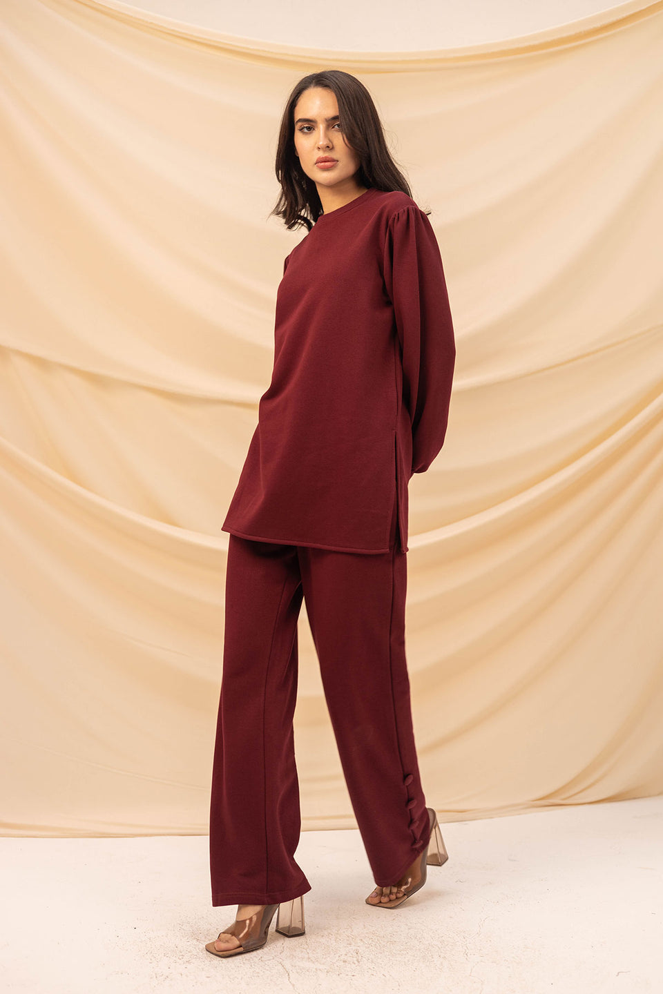 Burgundy Summer Melton Set