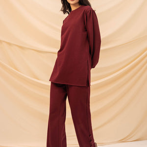 Burgundy Summer Melton Set