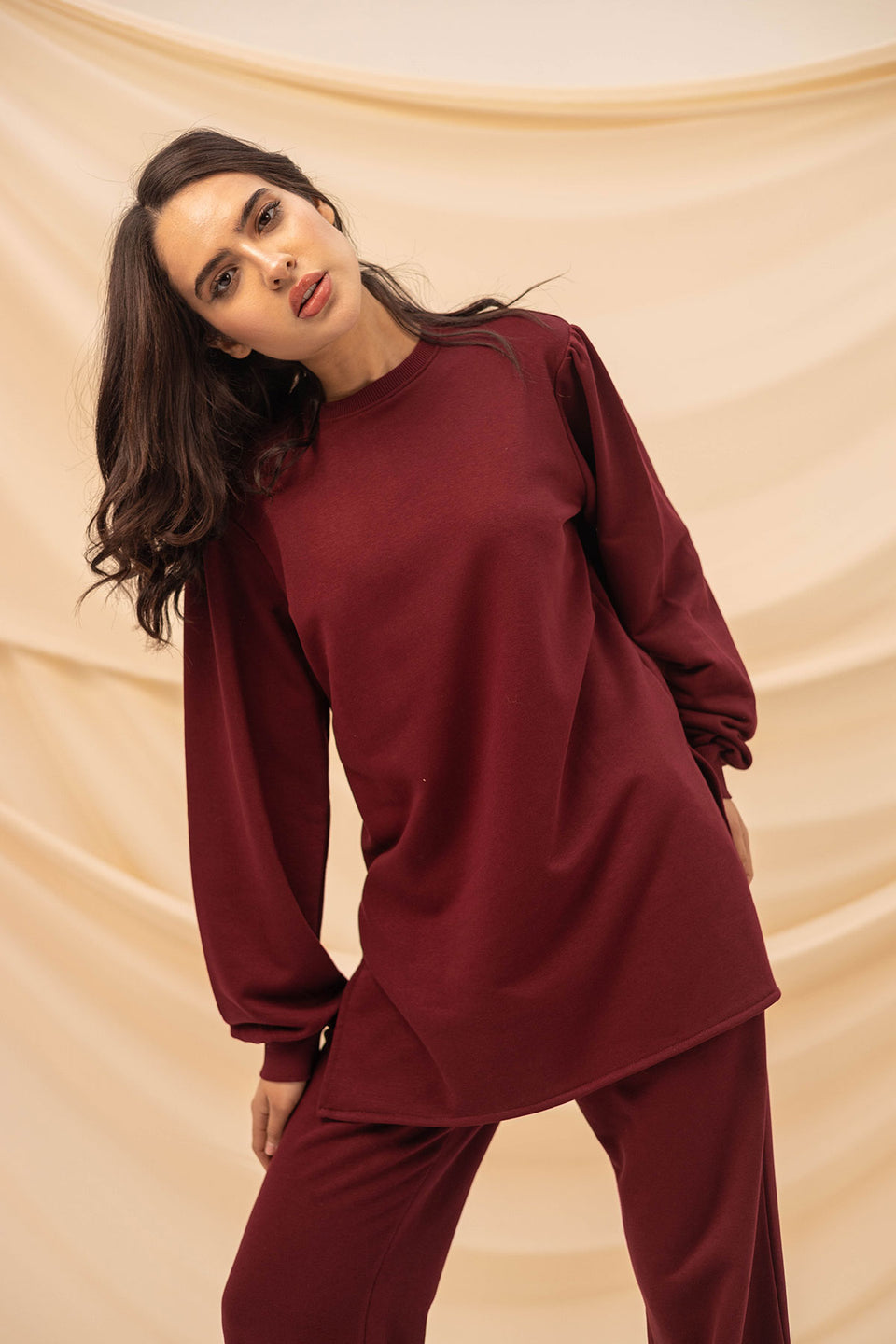 Burgundy Summer Melton Set