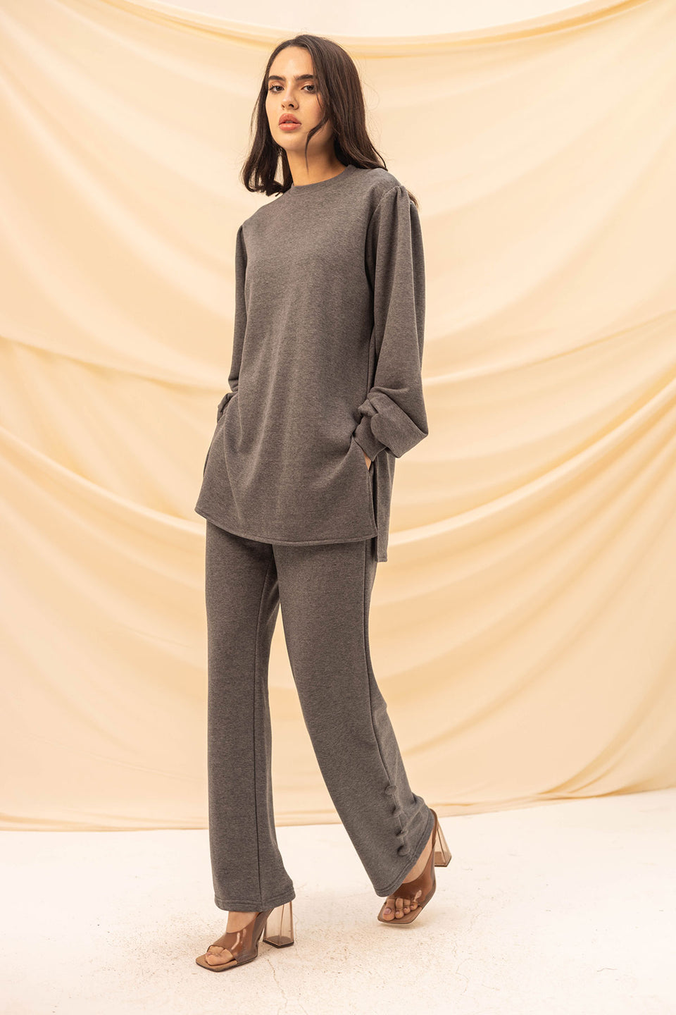 Grey Summer Melton Set