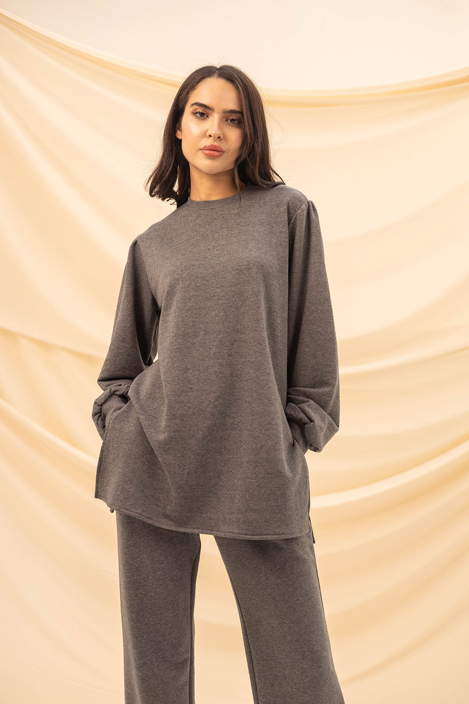 Grey Summer Melton Set