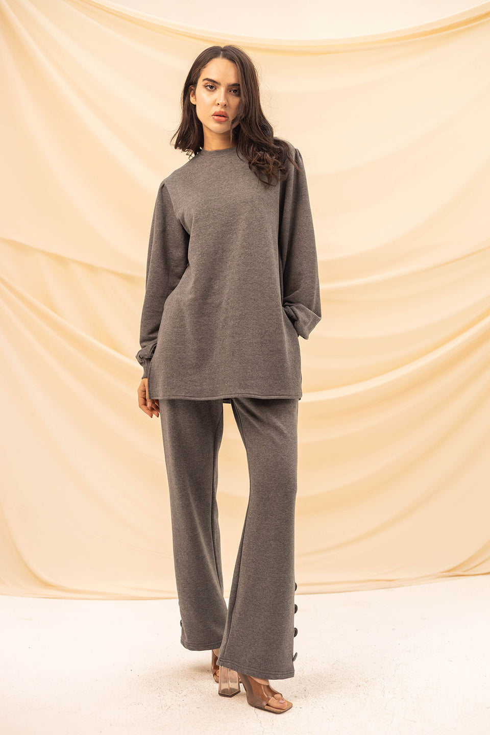 Grey Summer Melton Set