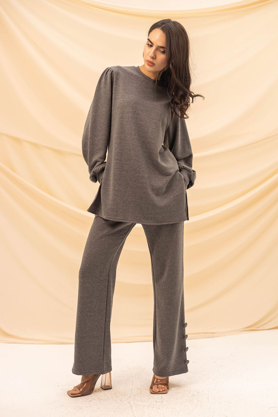 Grey Summer Melton Set
