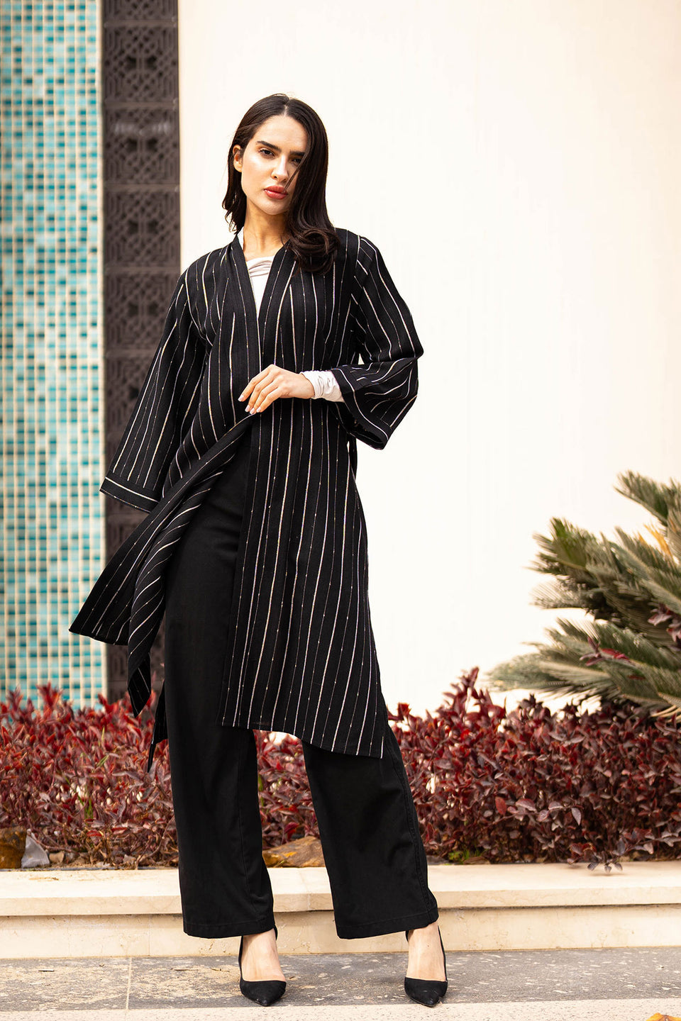 كارديجان مخطط باللون الأسود