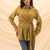 Olive Wrapped Tied Blouse