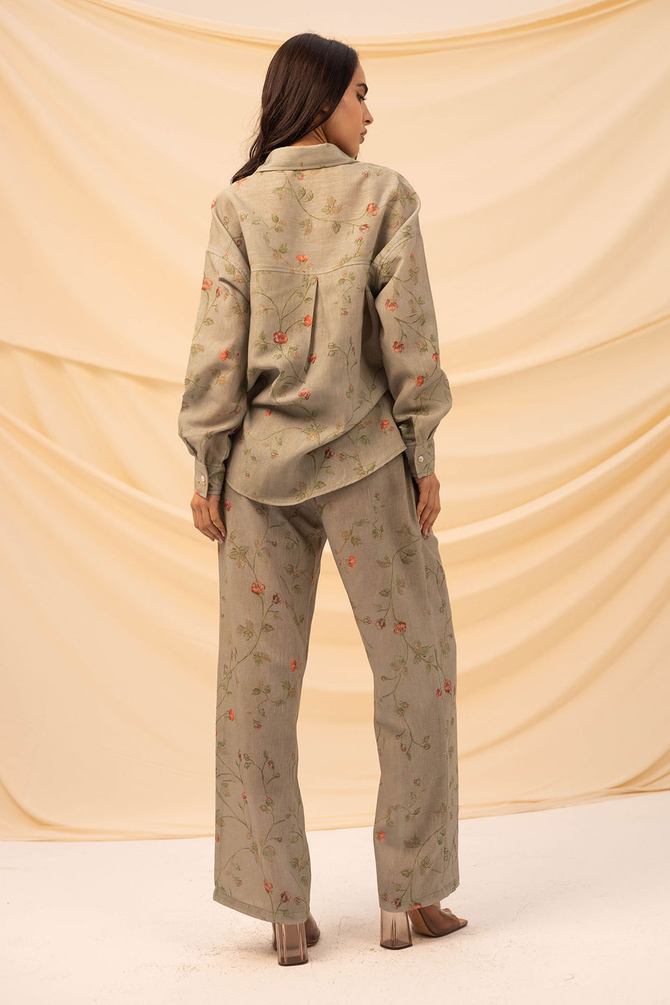 Bestag Patterned Linen Shirt