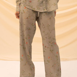 Bestag Patterned Linen Pants