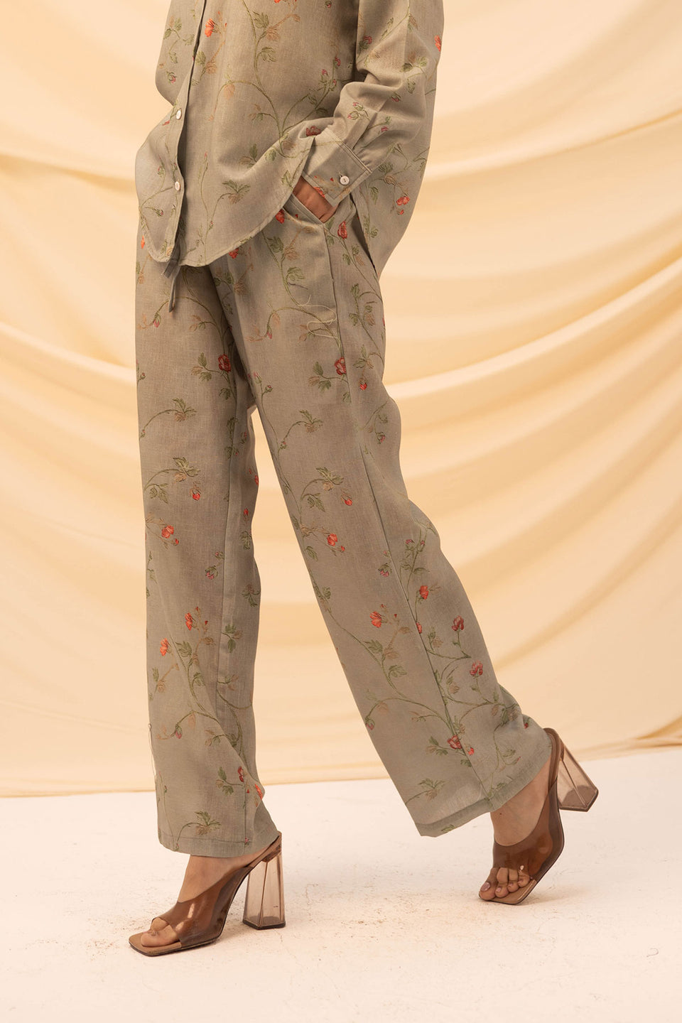 Bestag Patterned Linen Pants
