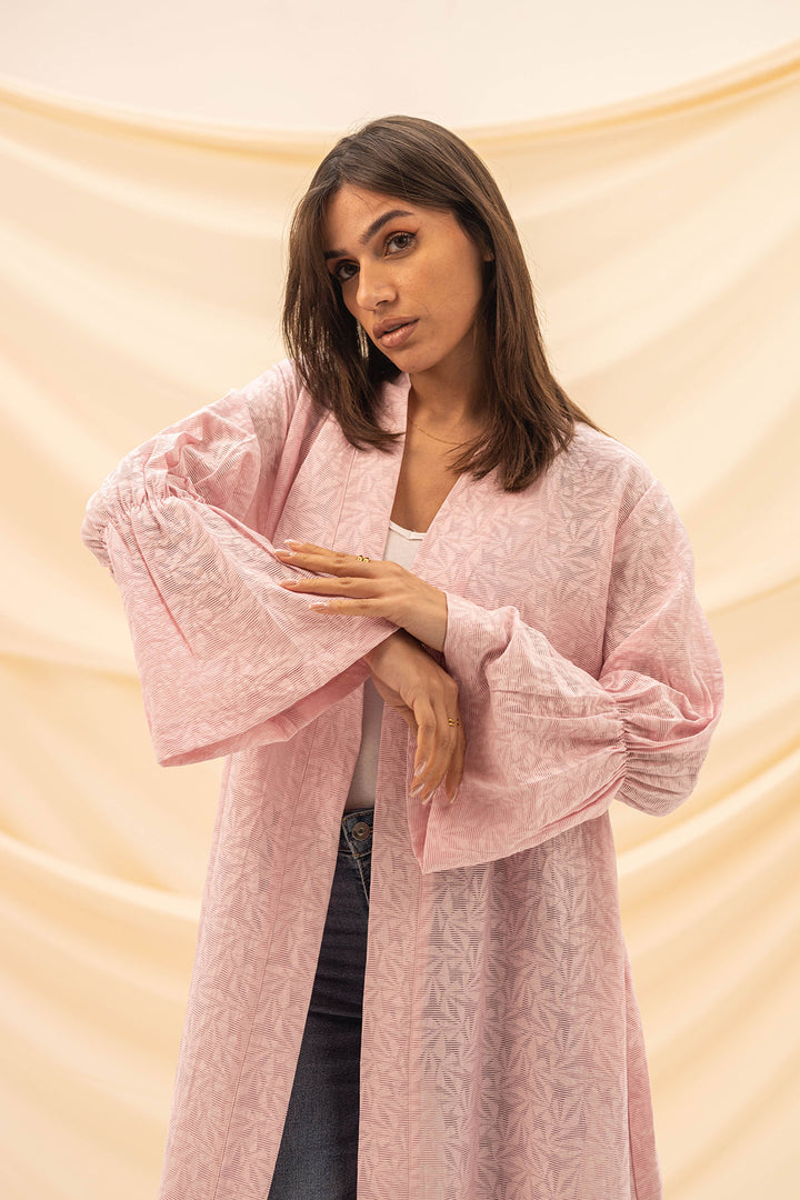 Purple Patterned Flower Cardigan