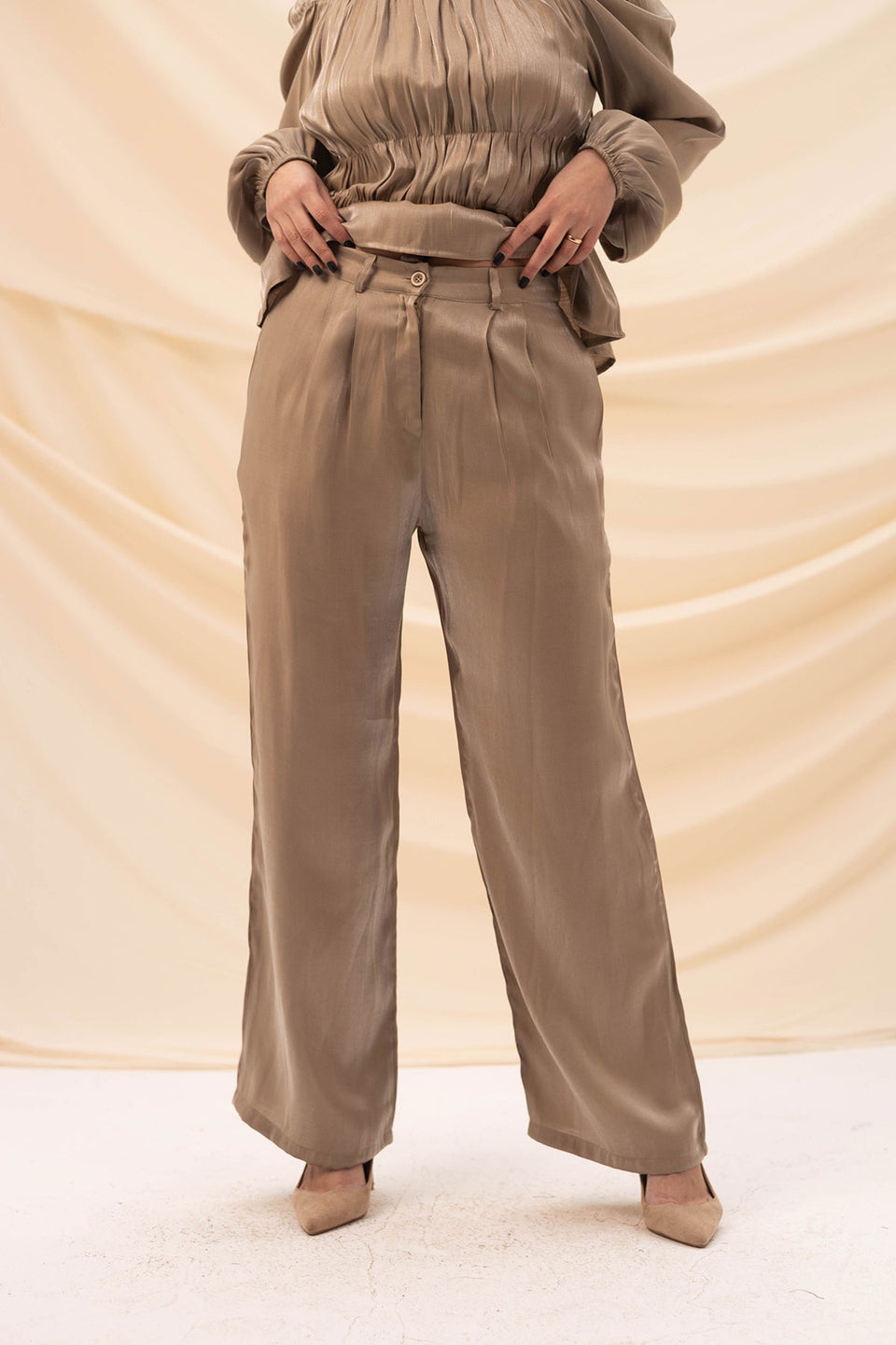 Coffe Chic Organza Pants