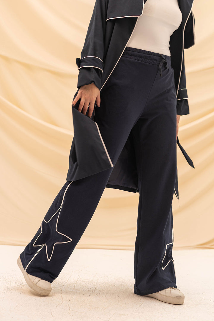 Navy Star Melton Pants
