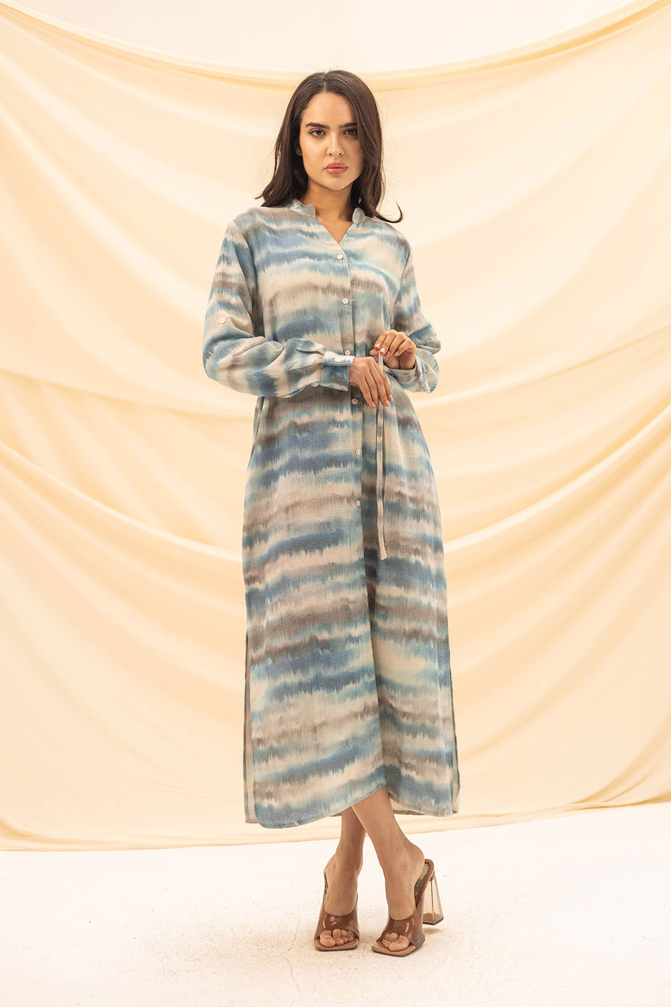Blue Summer Knitted Dress