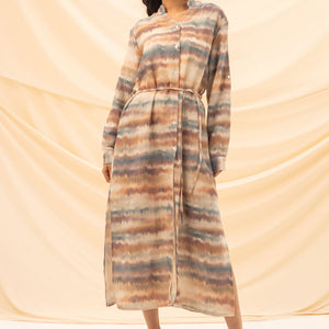 Brown Summer Knitted Dress