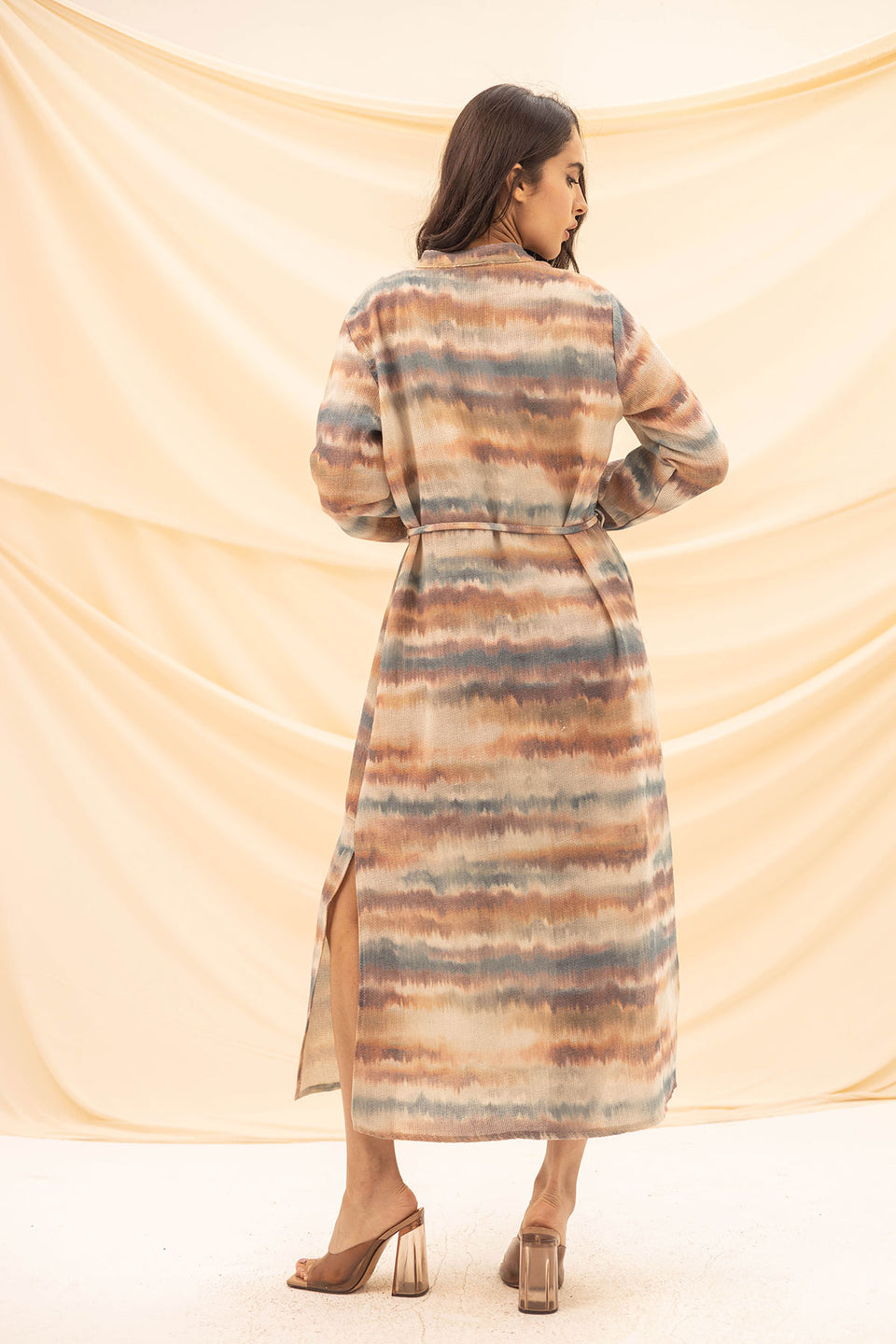 Brown Summer Knitted Dress