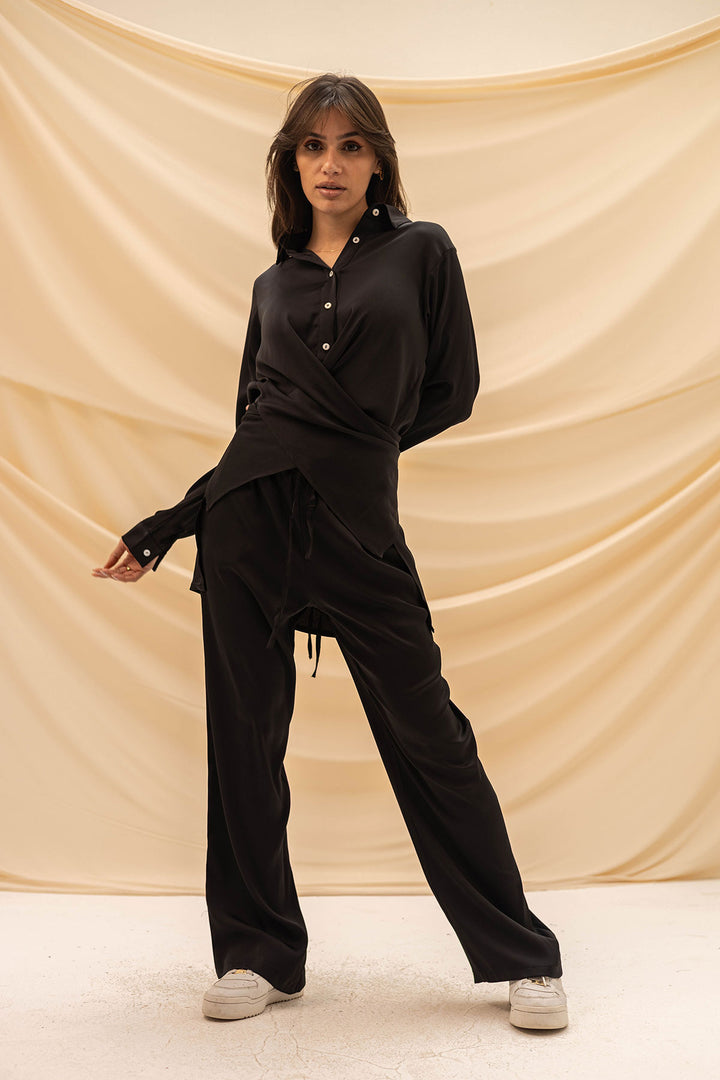 Black Wrap Tied Stain Set