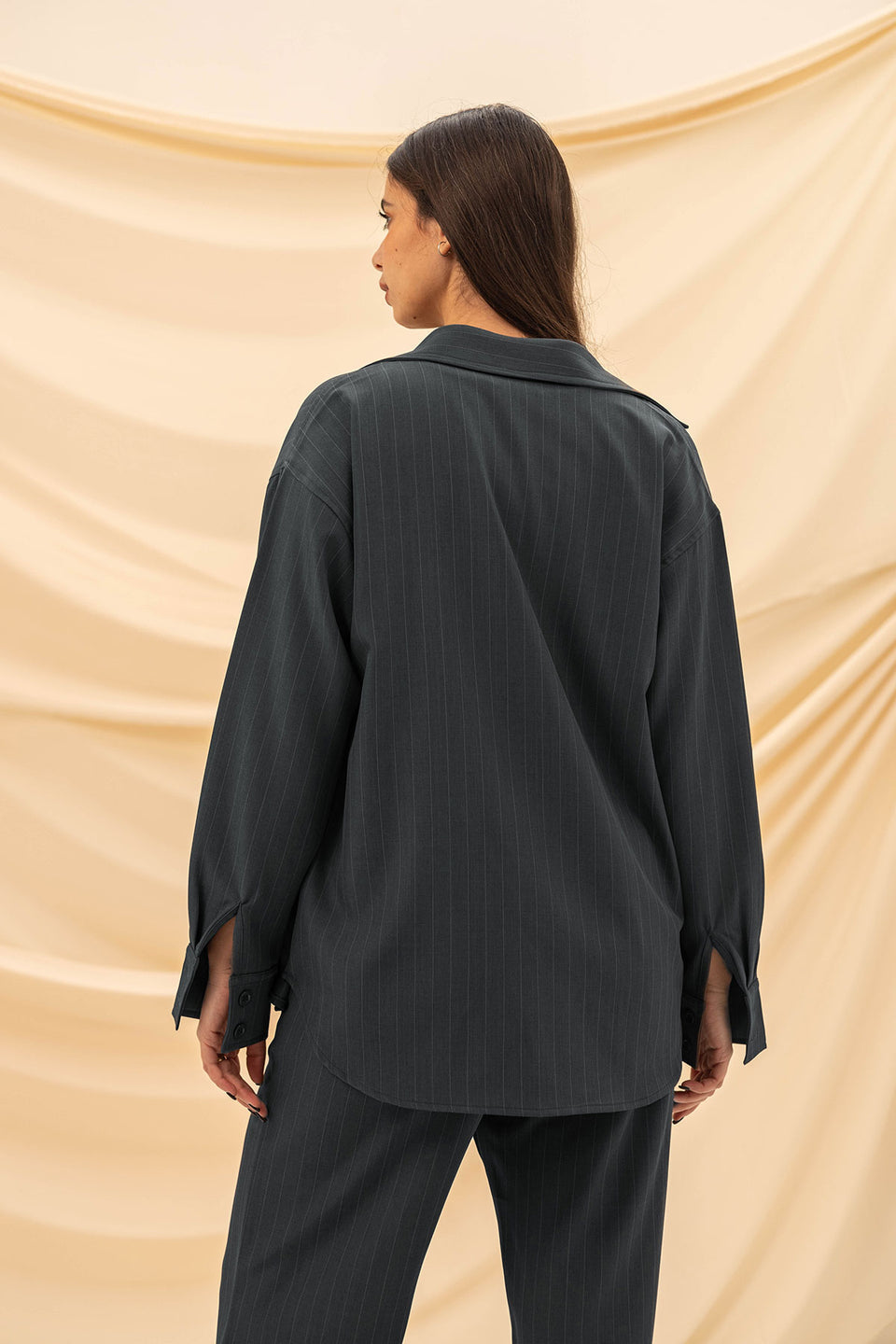 Grey Stripped Comfort Formal Shirt