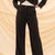 Black Striped Comfort Formal Pants