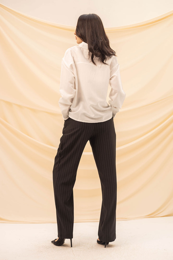 Black Wide Leg Formal Pants