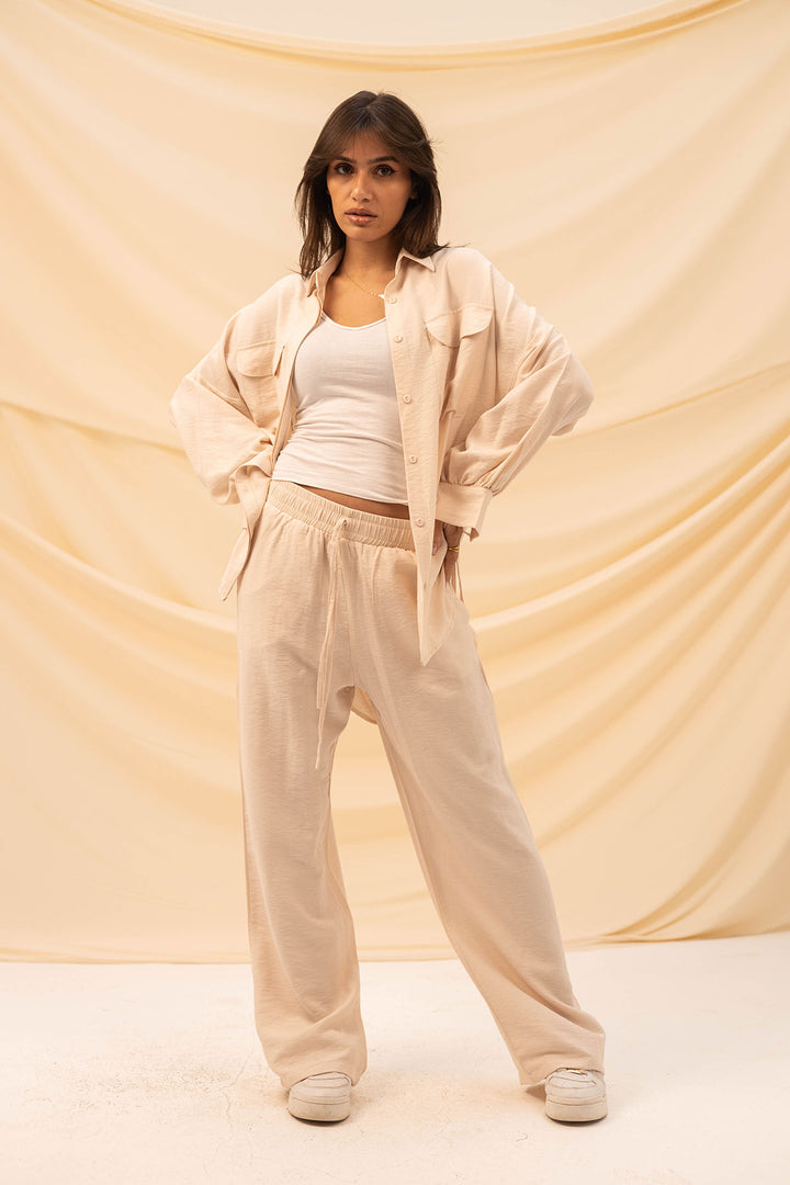 Beige Comfort Linen Set