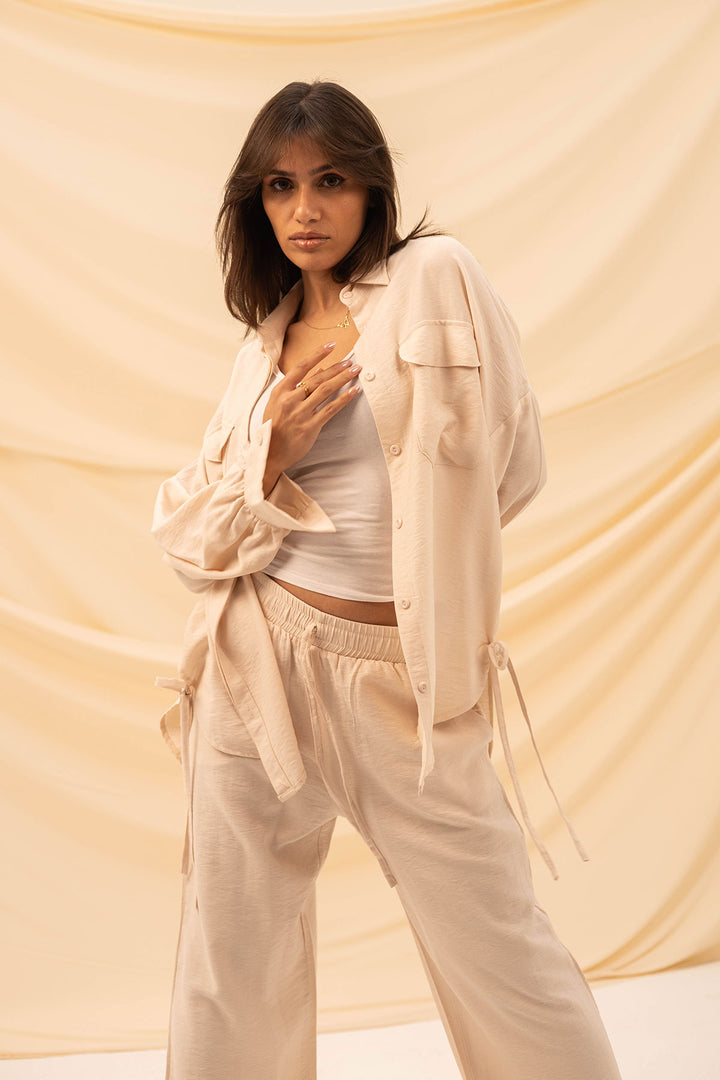 Beige Comfort Linen Set