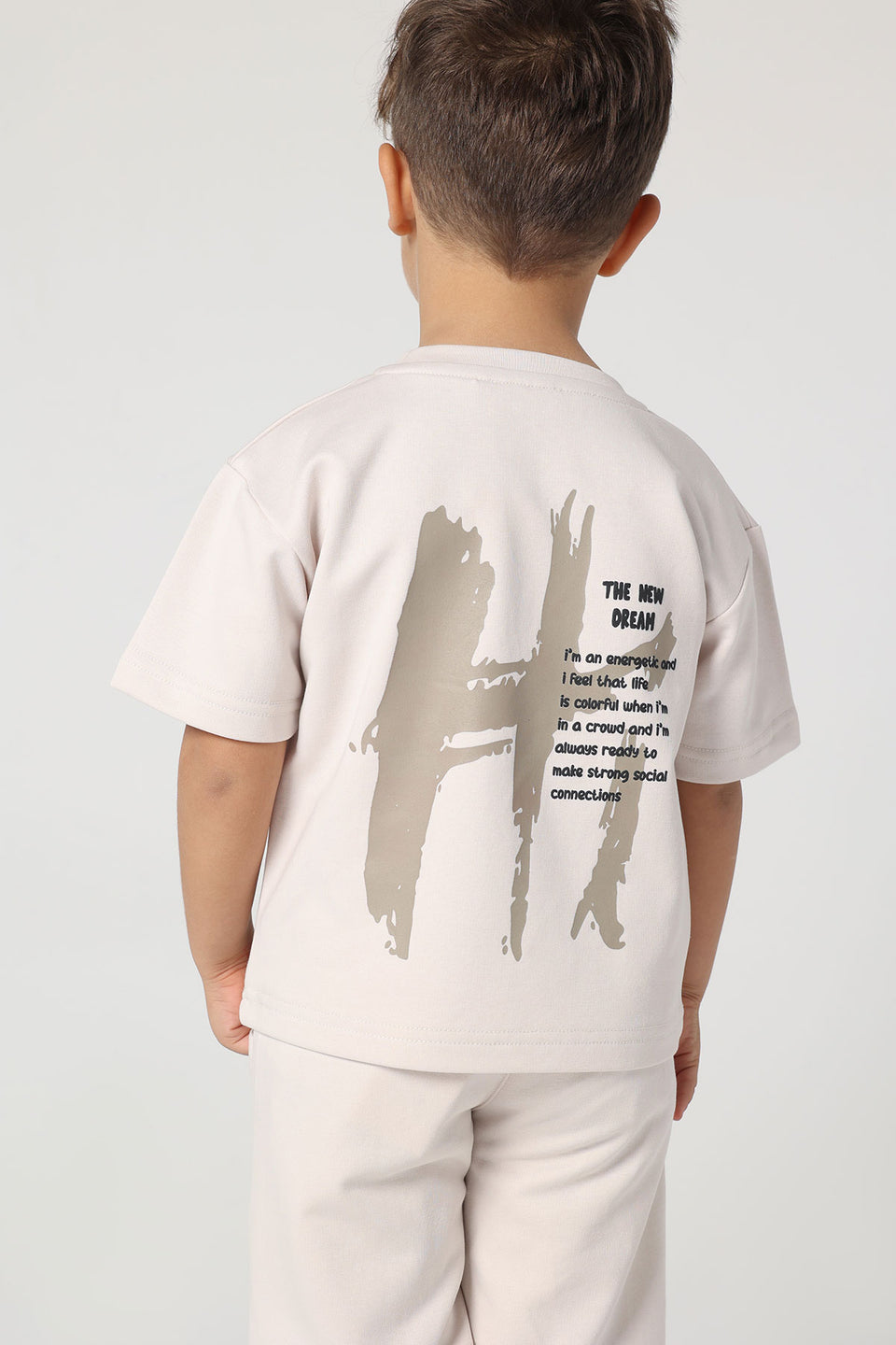 Beige Kids Sets 3-7 Years For Boys