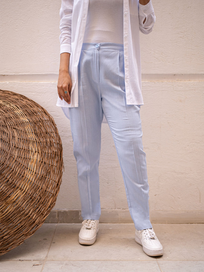 Blue Bow Formal Pants