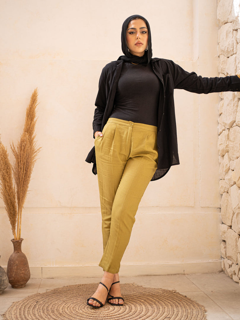 Olive Bow Formal Pants