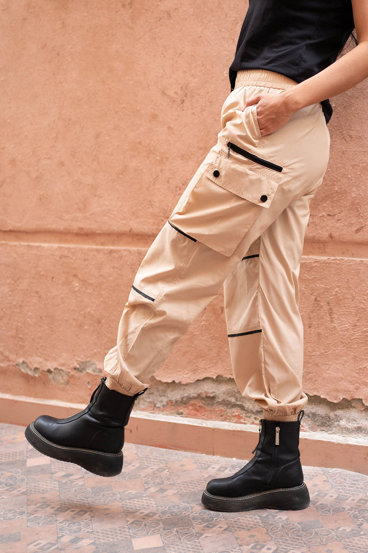 Beige Waterproof Cargo
