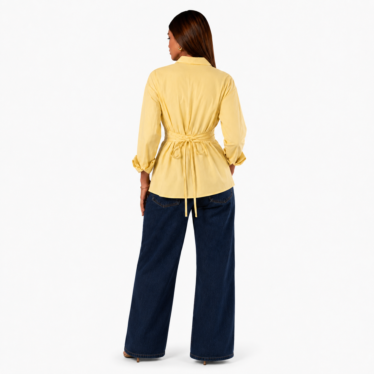 Yellow Glow Cinched Shirt