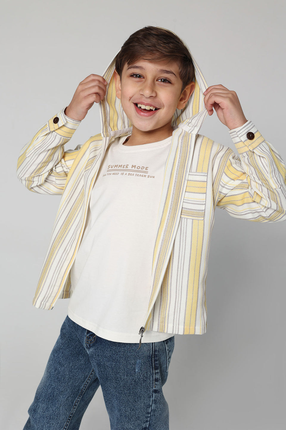 Yellow Kids Shirts 3-7 Years For Boys