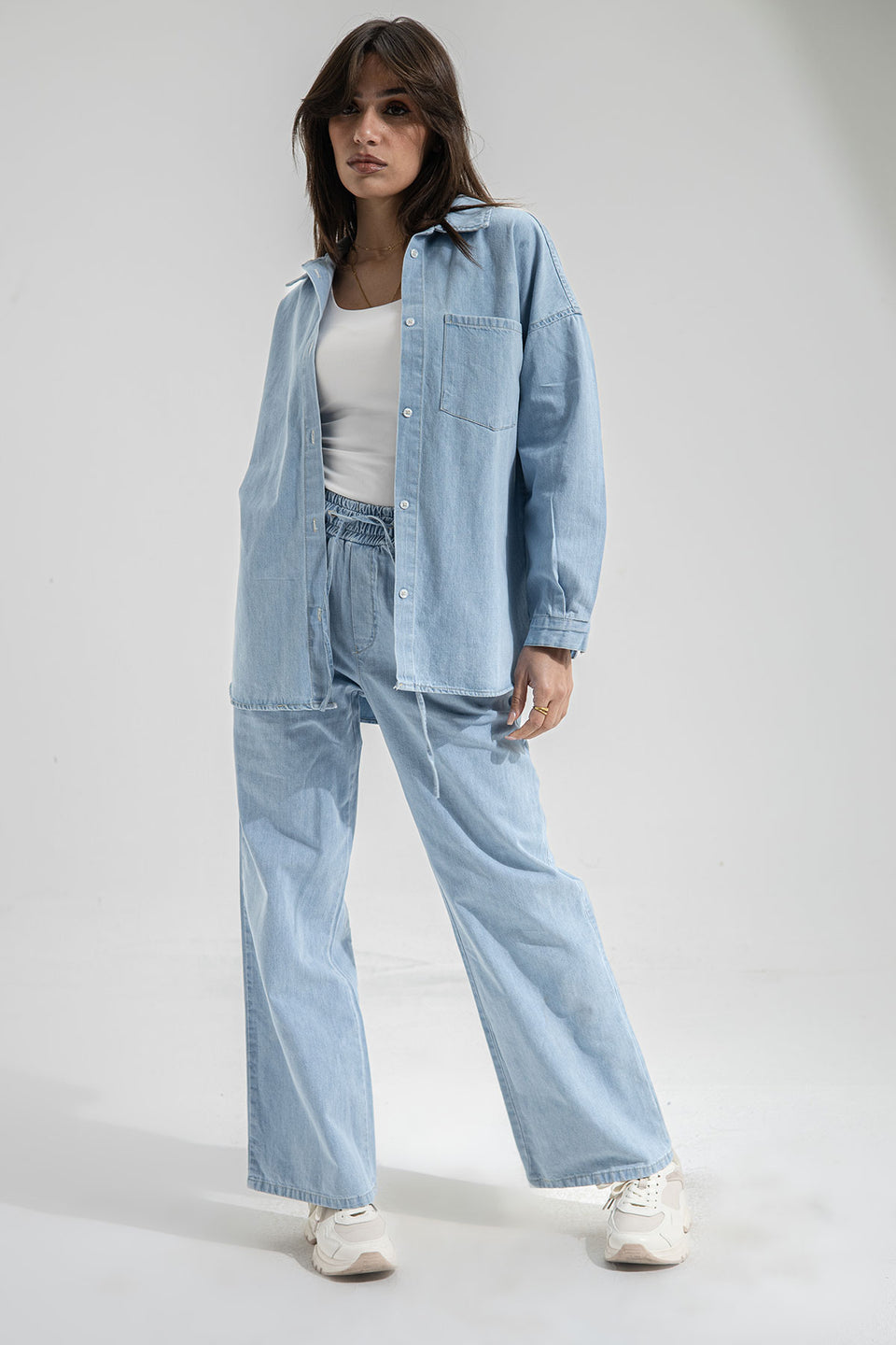 Light Jeans Oversize Denim Set