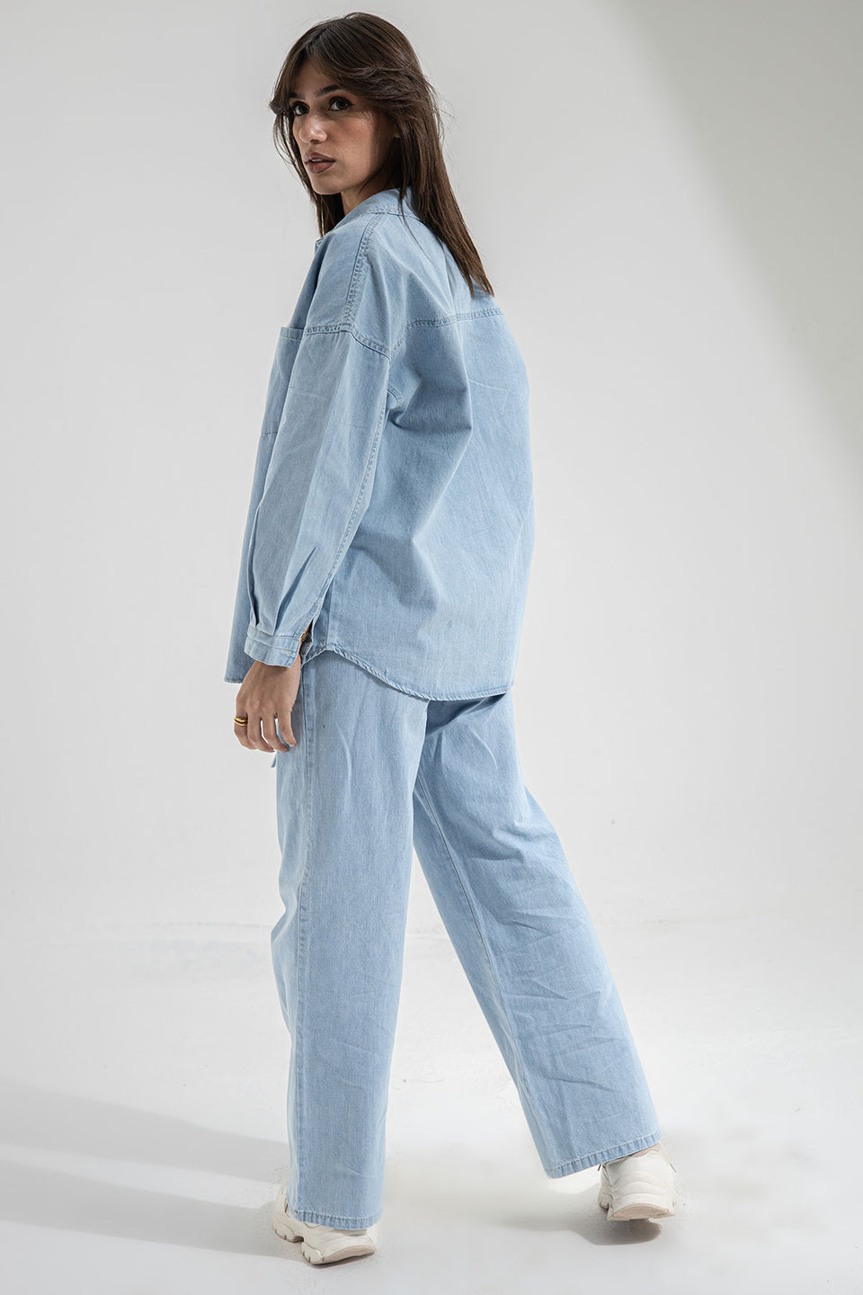 Light Jeans Oversize Denim Set