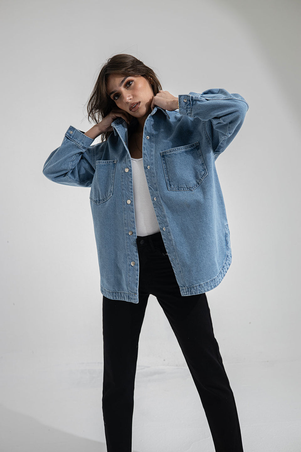 Jeans Longsleeves Denim Light Jacket