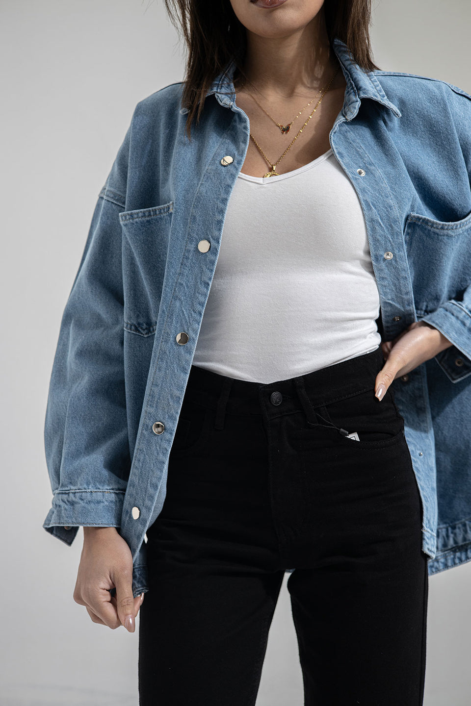 Jeans Longsleeves Denim Light Jacket