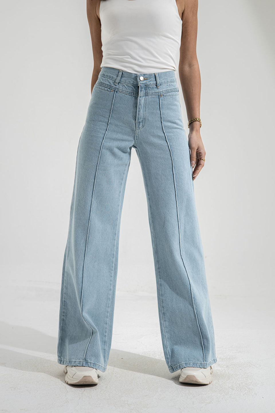 Light Jeans Wide Leg Jeans