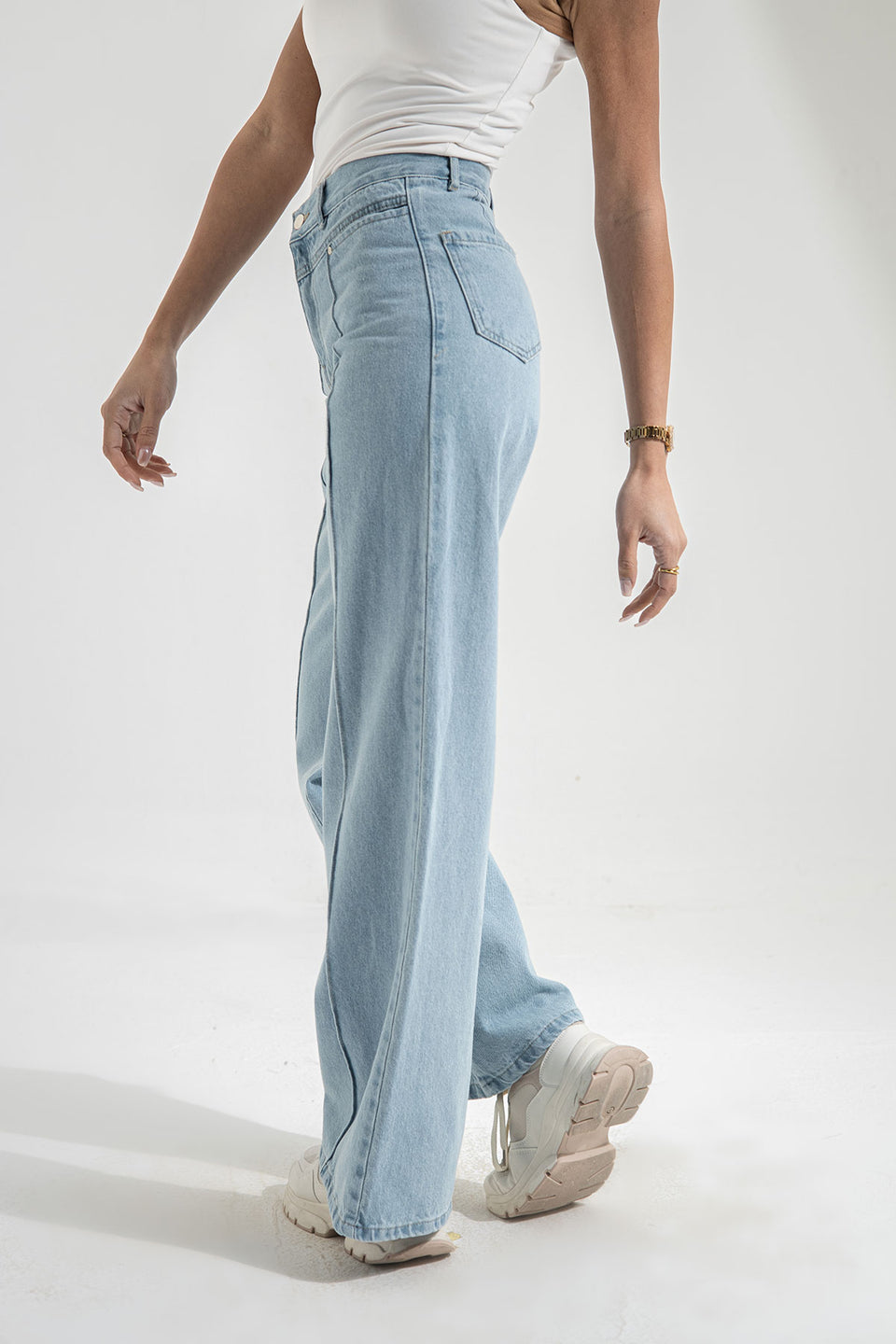 Light Jeans Wide Leg Jeans