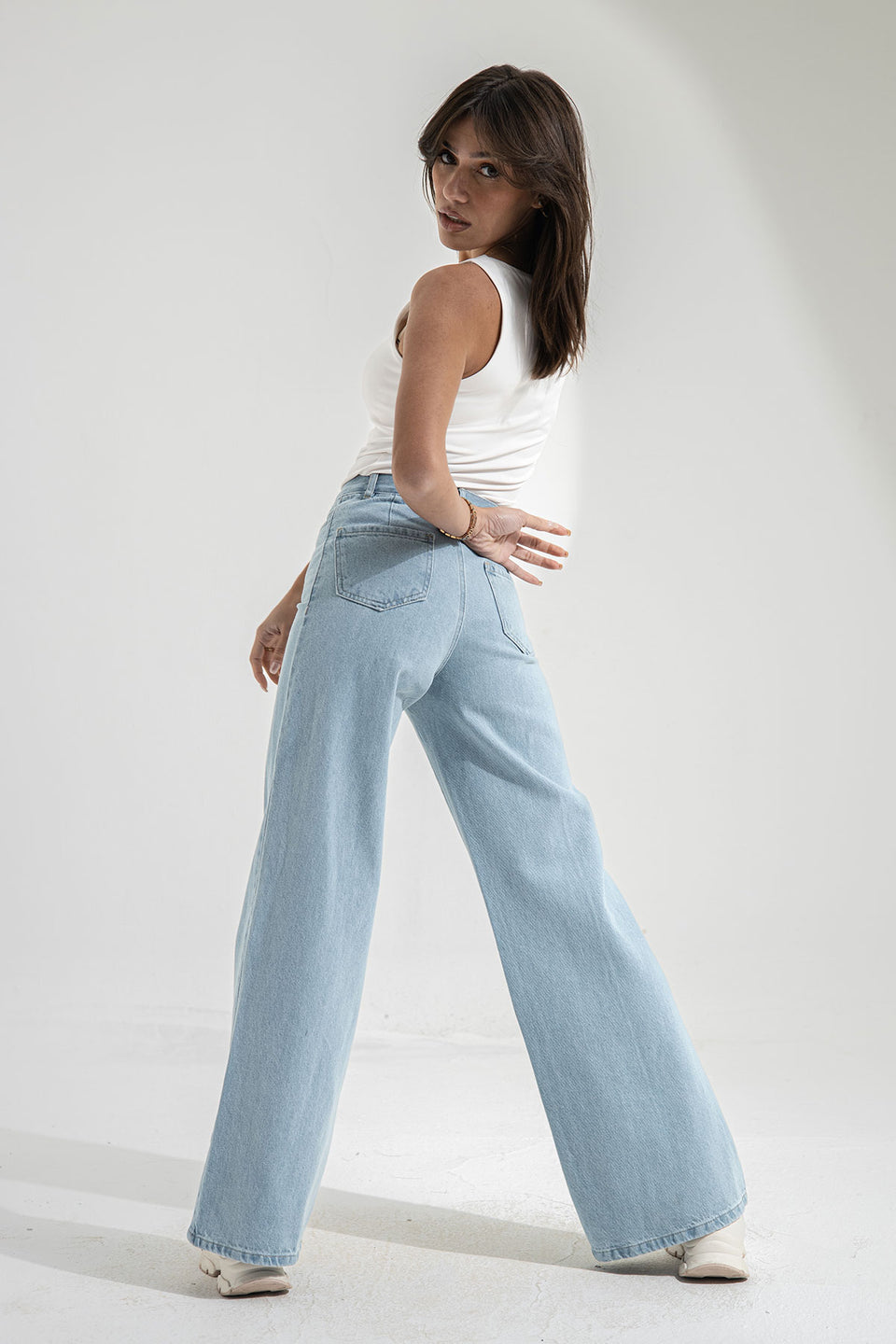 Light Jeans Wide Leg Jeans