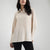 Beige Long Sleeves Satin Shirt