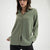 Olive Long Sleeves Satin Shirt