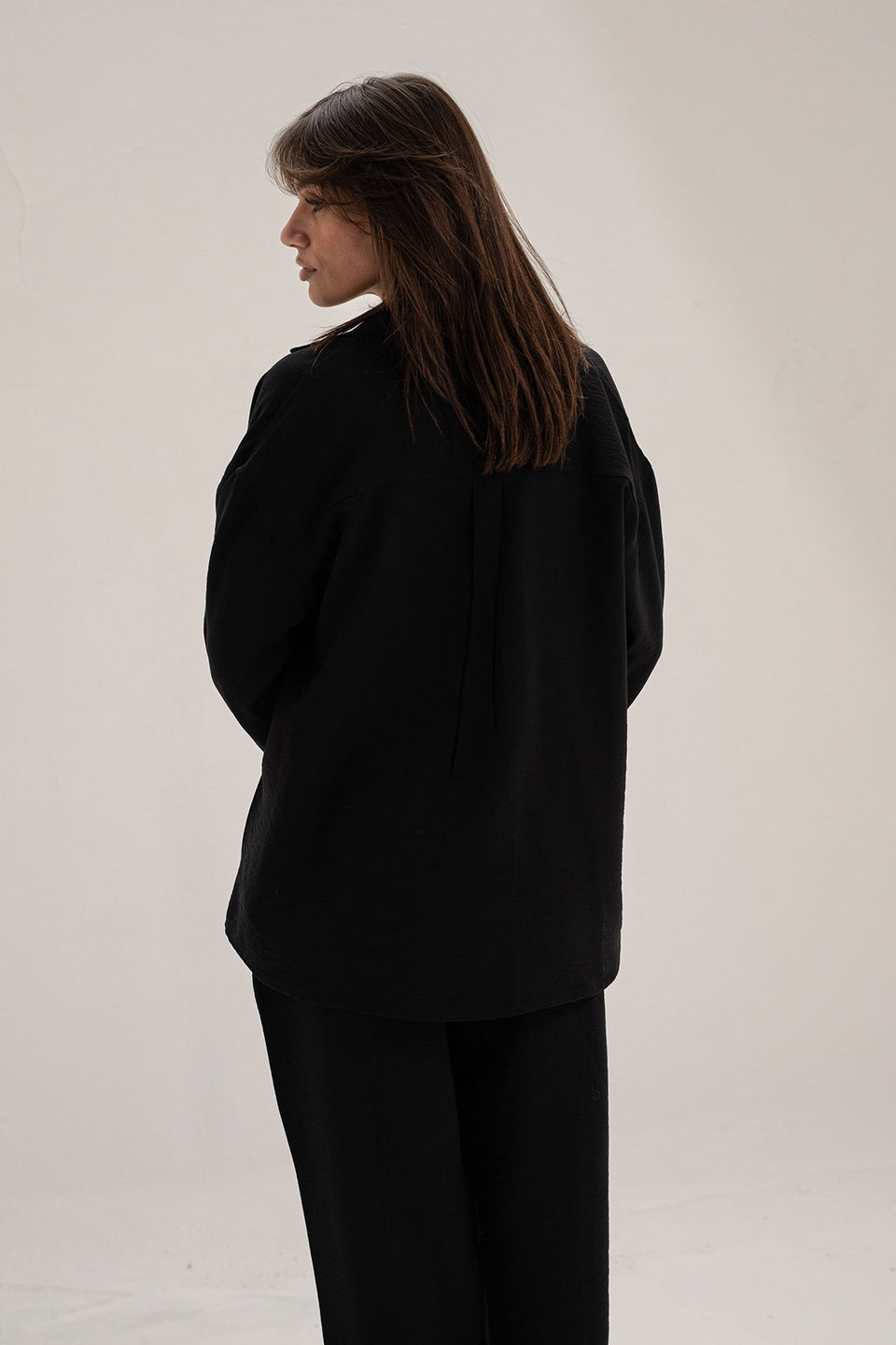 Black Linen Comfort Set